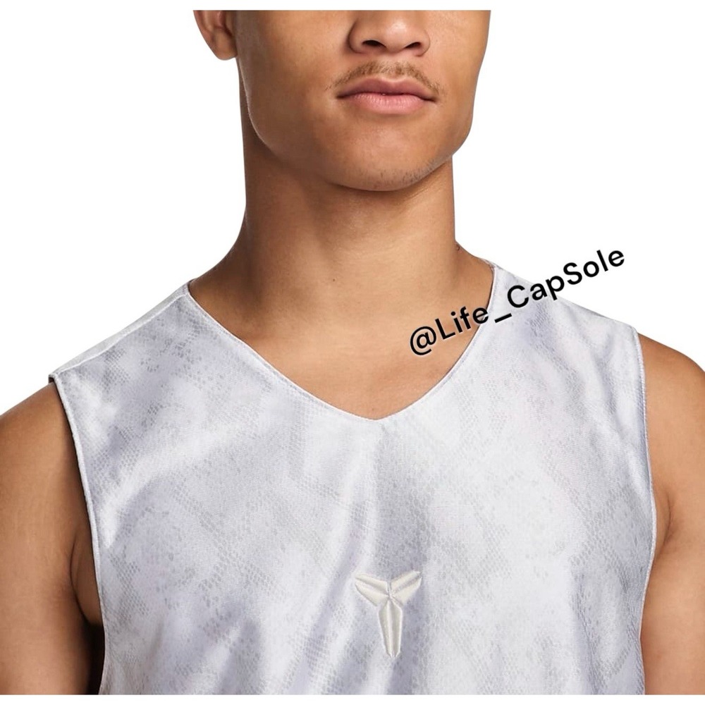 LT Large-Tall Nike Kobe Reversible Mesh Jersey Mens FZ0934-100 White Basketball - Picture 3 of 12